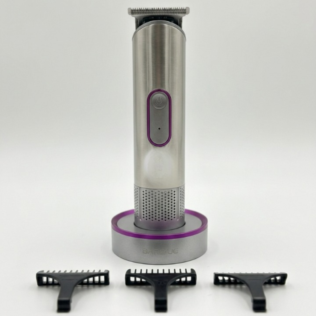 G63A Professional Hair Stylist Trimmer with Charging Base and Guide Combs