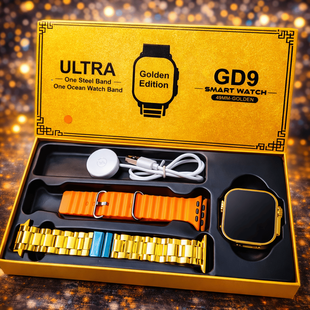 GD9 Ultra Golden Edition Smart Watch Providing Premium Design Stylish Appearance