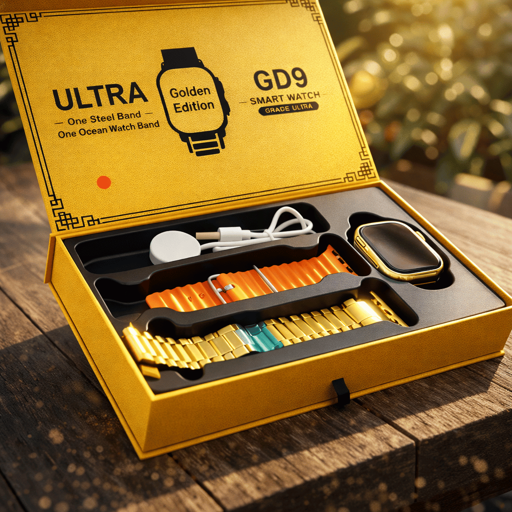 GD9 Ultra Golden Edition Smart Watch Providing Premium Design Stylish Appearance