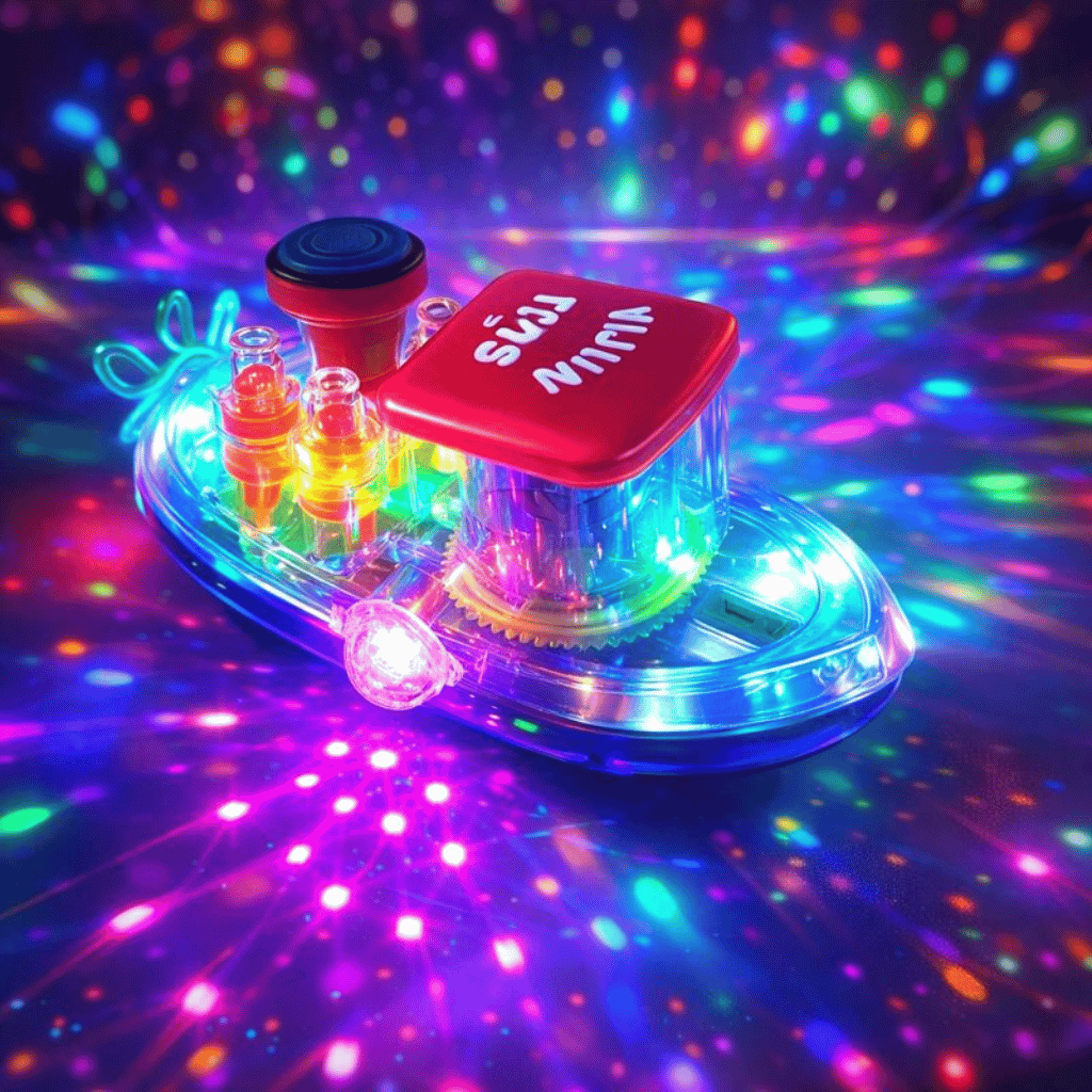 Gear Ship Bump and Go Toy for Kids with 3D Lights, Music & Automatic Action Play