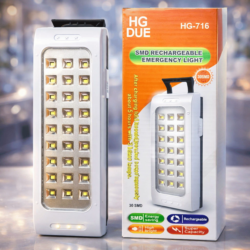 HG 716 Rechargeable Emergency Light 1600mAh Battery