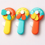 Handheld Donald Shape Toy for Kids Safe Soft Blades, Portable Mini Fan (Random Color)