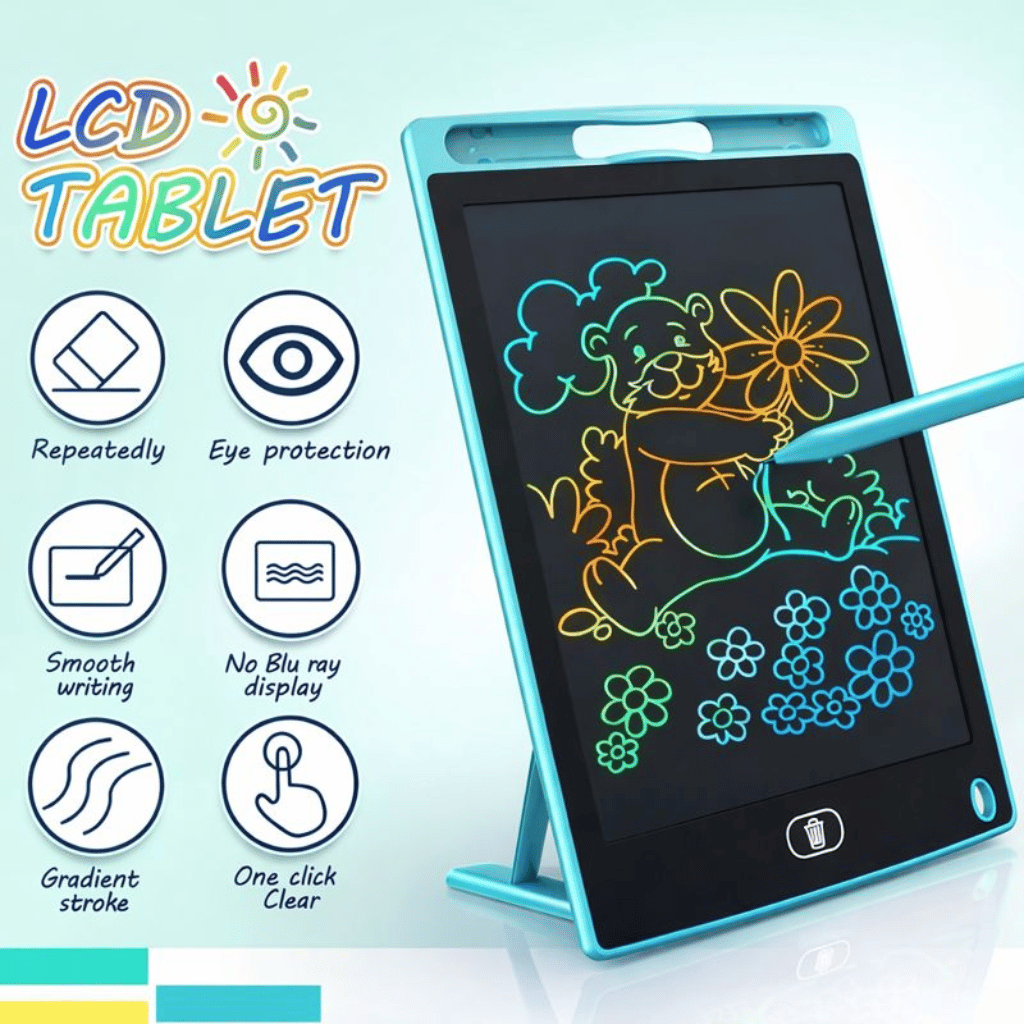 Hardbound LCD Writing Pad 8.5 inch LCD Tablet (Random Color )