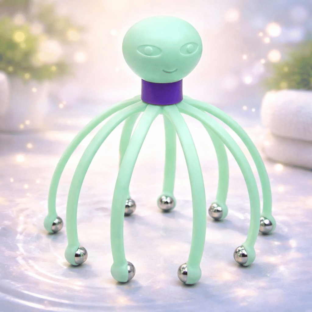 Head Massager Scalp Neck Comb Roller Eight Finger Claws (Random Color)