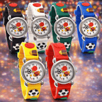 High Quality Cute Football Cartoon Children Silicone Watch (Random-Colour)