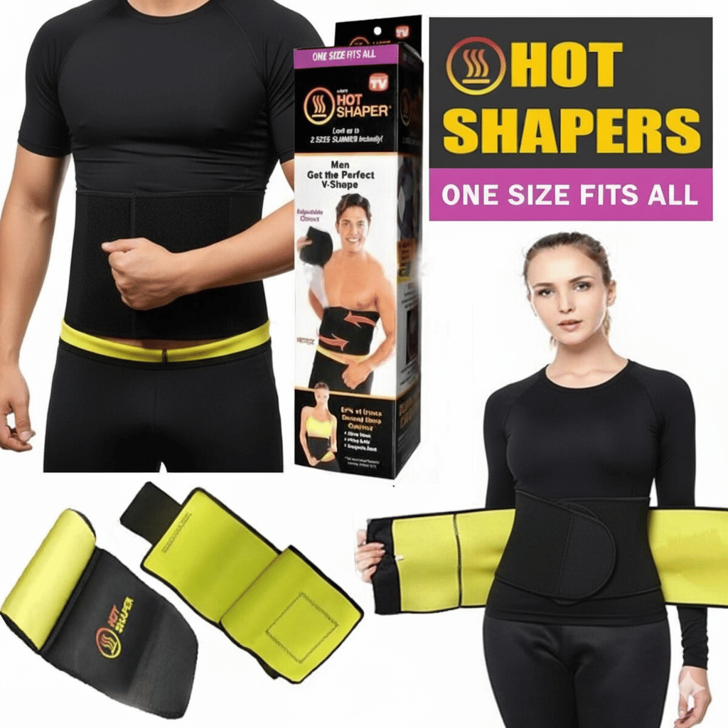 Hot Shaper Slimming Belt With Box Adjustable Standard Size Waist Trainer For Men And Women