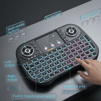 I10 Mini Wireless Bluetooth Backlit Light Air Mouse With Touchpad 2.4Ghz (7 Color)