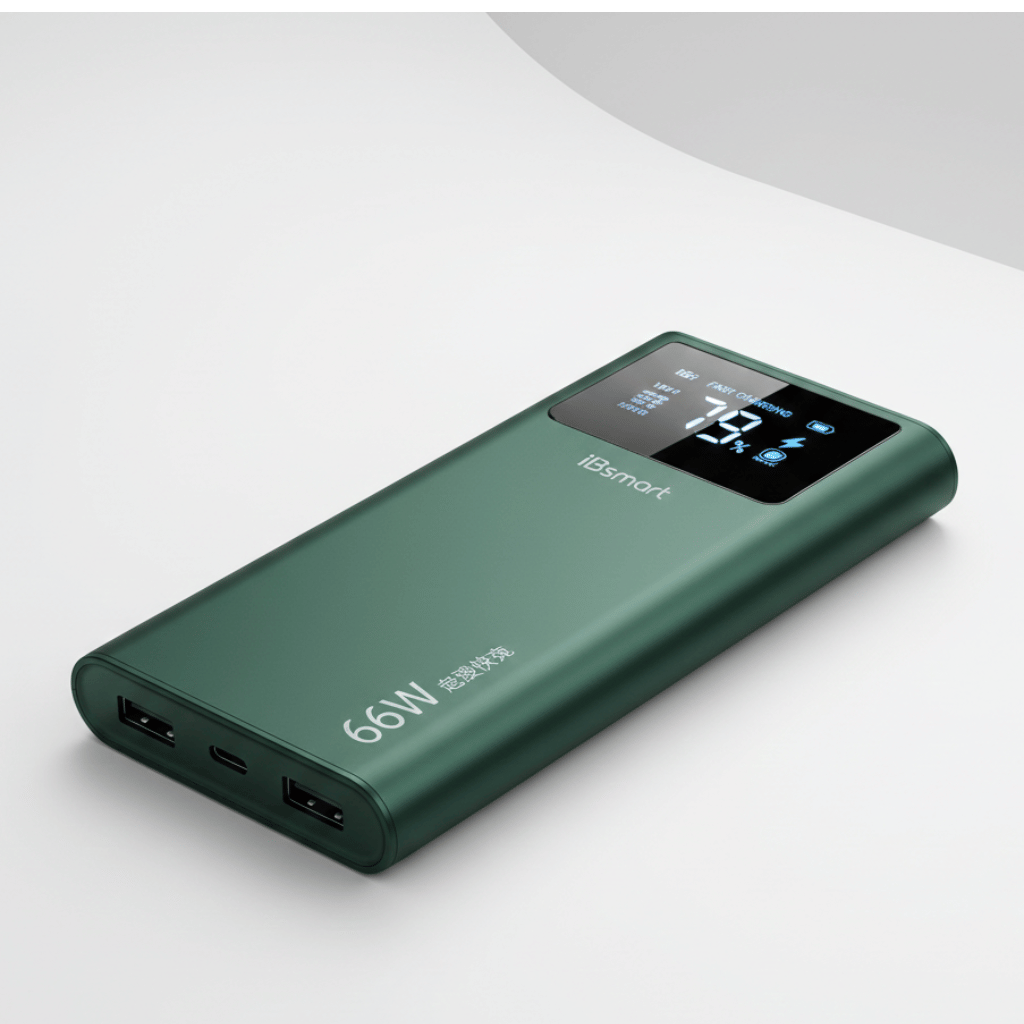 IBsmart 20000mAh Power Bank | 66W PD Fast Charging | Digital Display