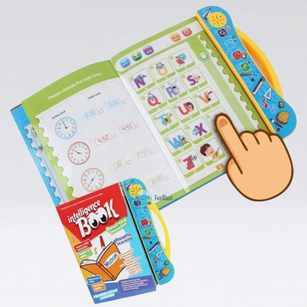 Intelligence Learning Book for Kids | Interactive Letters, Numbers & Sounds for Toddlers
