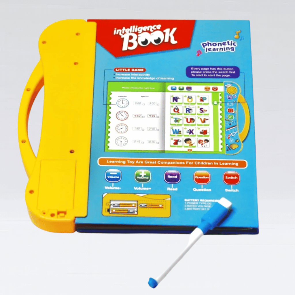 Intelligence Learning Book for Kids | Interactive Letters, Numbers & Sounds for Toddlers