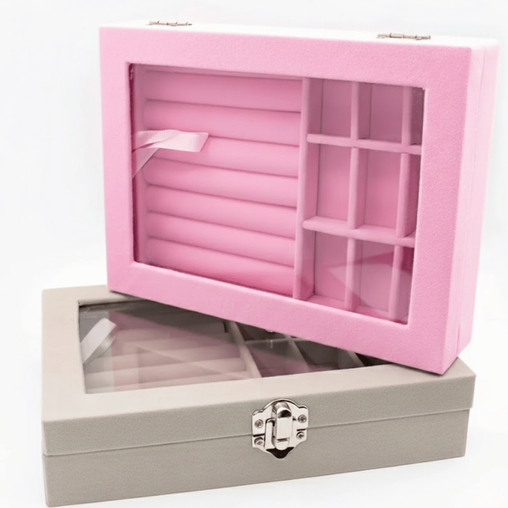Jewelry Storage Organizer Box with Lock | Multi functional Gift for Women | Random Colour