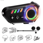 K06A Helmet Wireless Earphone Bluetooth Helmet Intercom Headset with RGB Control