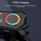 K06A Helmet Wireless Earphone Bluetooth Helmet Intercom Headset with RGB Control