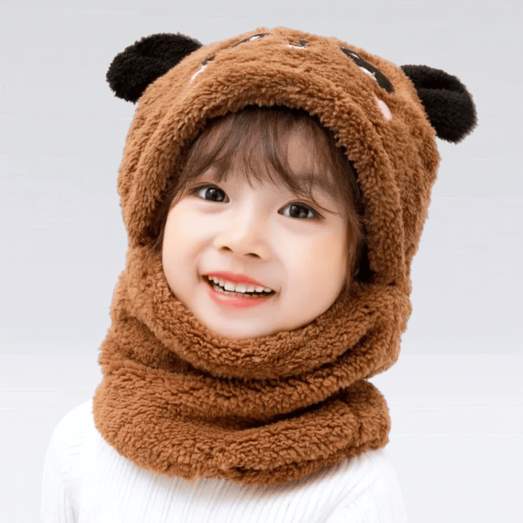 Kids WooL Cap Cartoon Panda Baby With Kids Winter Panda Cap Wool Cap With (Random Color)