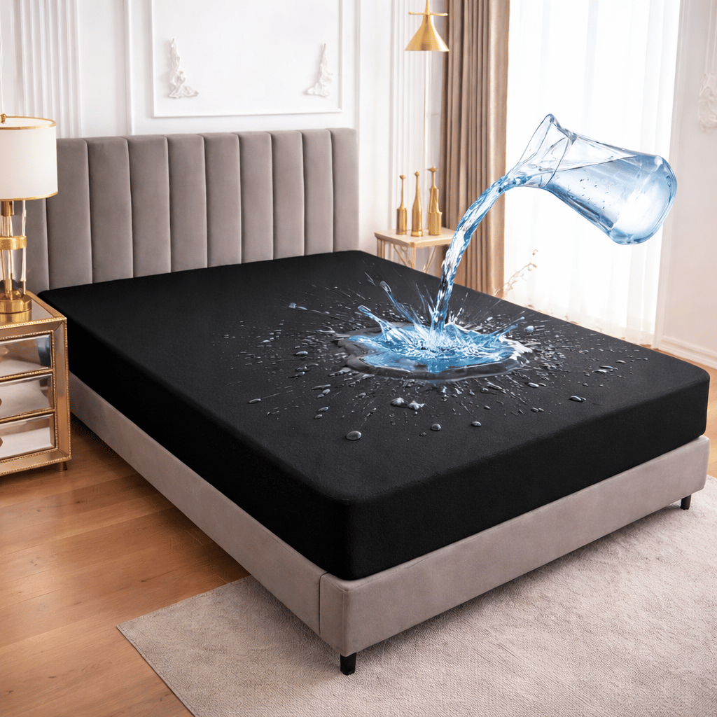 King Size Waterproof Mattress Cover | Breathable, Soft, Noiseless, And Dustproof