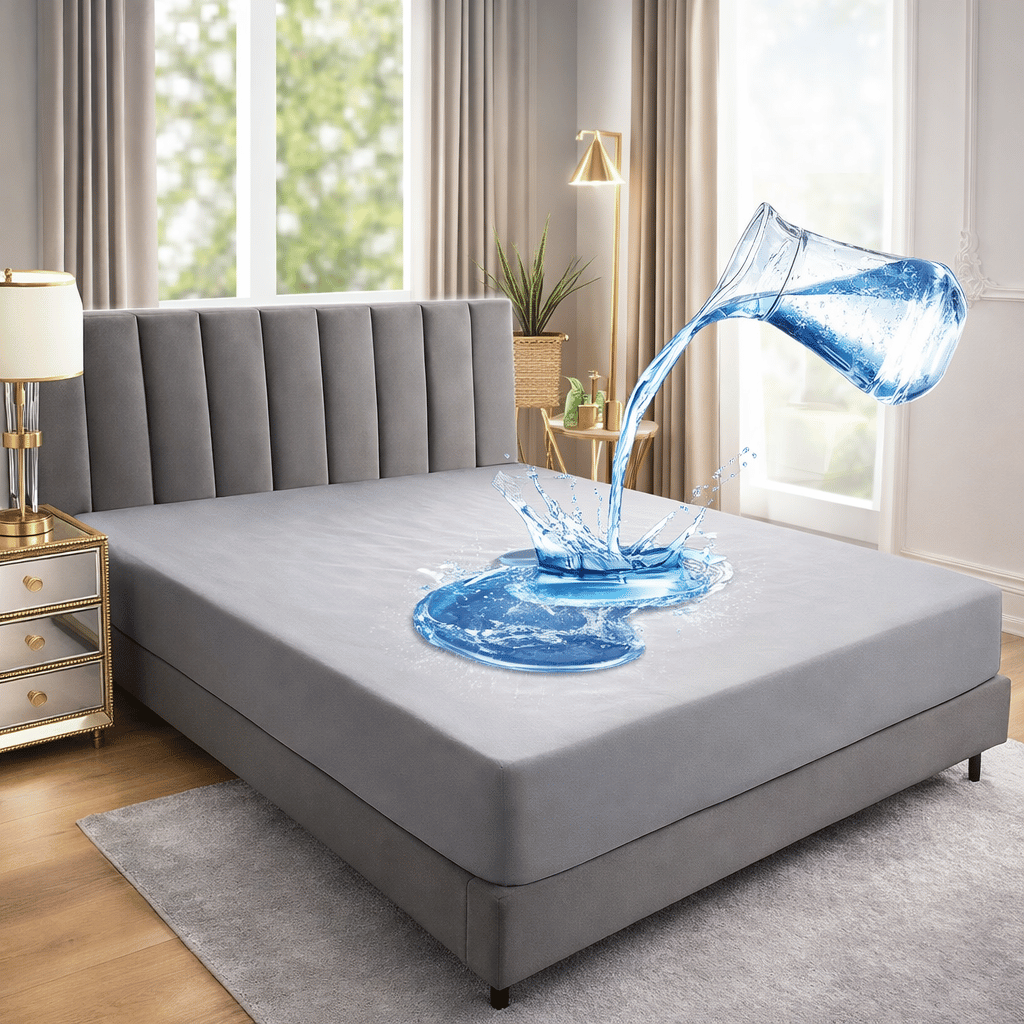 King Size Waterproof Mattress Cover | Breathable, Soft, Noiseless, And Dustproof