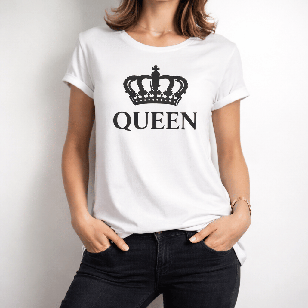 King & Queen Style T-Shirts Best Quality For Girls