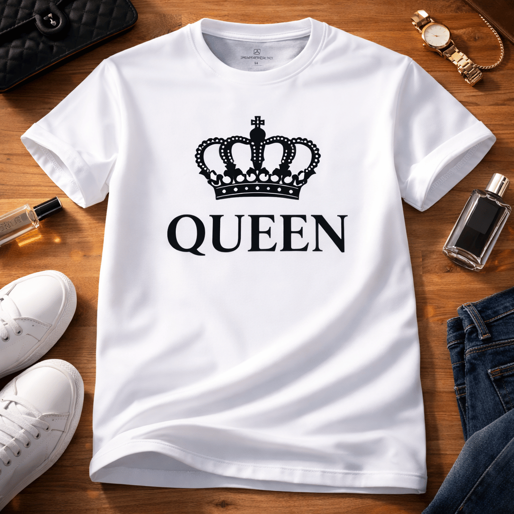 King & Queen Style T-Shirts Best Quality For Girls