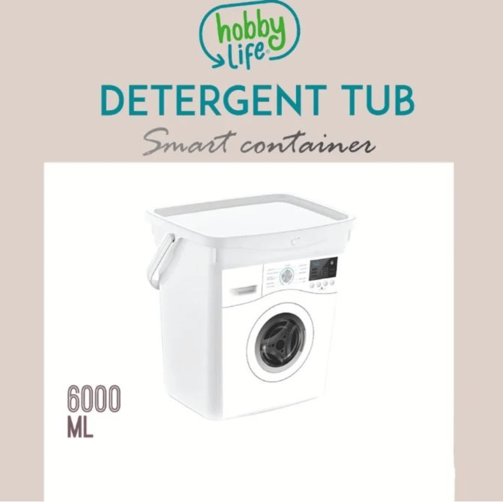 Laundry Washing Powder Storage Box Detergent Bucket ( 6 Ltr )
