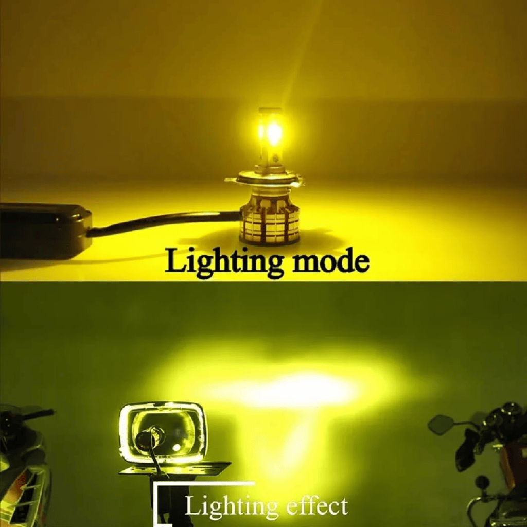 M3 LED Motorbike Headlight Bulb with Cooling Fan Waterproof (55W 3-Color)