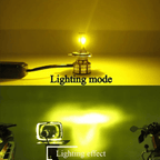 M3 LED Motorbike Headlight Bulb with Cooling Fan Waterproof (55W 3-Color)