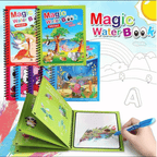 Magic Water Book Painting Drawing Coloring Board Book Doodle & Magic Water Pen
