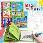 Magic Water Book Painting Drawing Coloring Board Book Doodle & Magic Water Pen