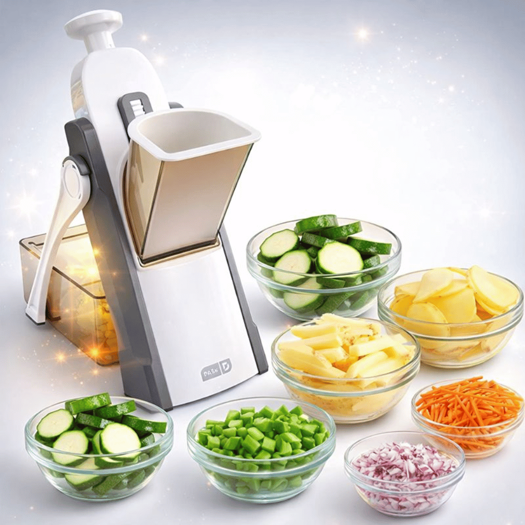 Mandoline Slicer Safe Adjustable Vegetable Cutter and Chopper ( Random Colour )