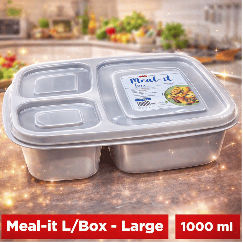 Meal-It 3-Compartment Lunch Box (1000 ml Large)