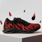 Men's Rubber Comfortable Joggers Red Fire