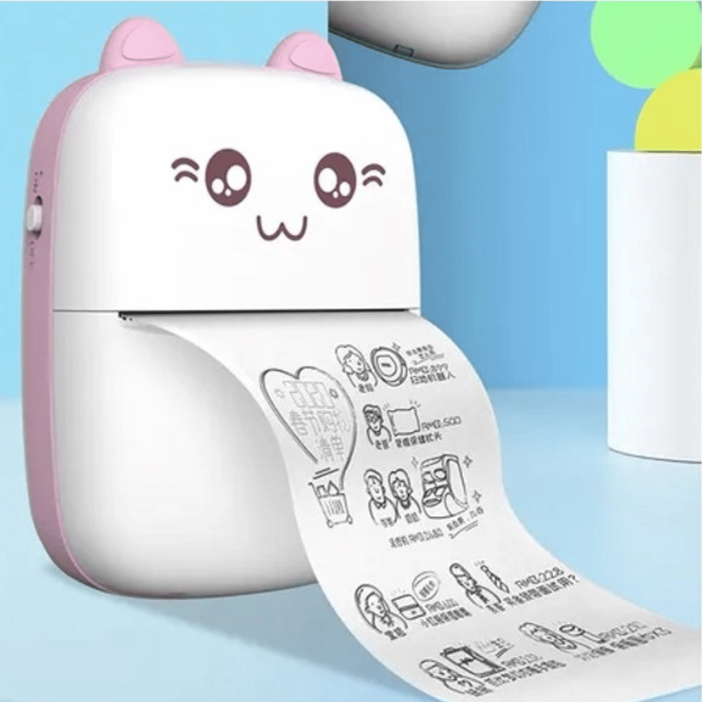 Mini Portable Pocket Thermal Printer  Wireless Receipt & Photo Printer (Random Color)