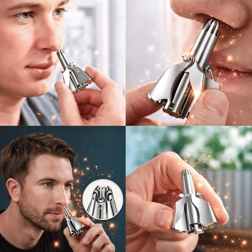 Mini Portable Stainless Steel Nose Hair Trimmer