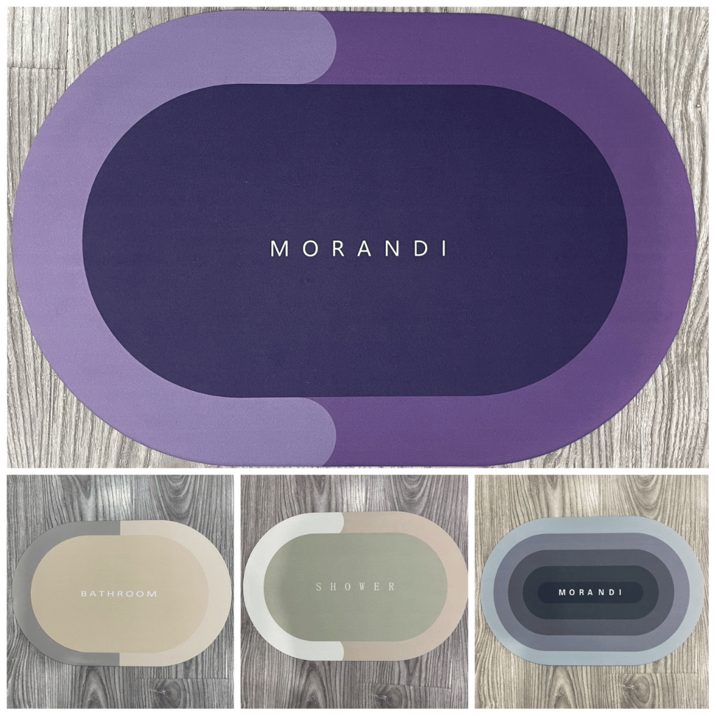 Modern Napa Skin Floor Mat (Only Round Shape) (Random Colors)