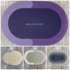 Modern Napa Skin Floor Mat (Only Round Shape) (Random Colors)