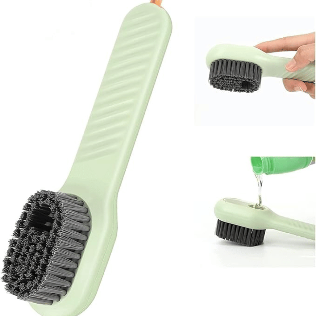 Multifunctional Shoe Brush with Liquid Box, Household Soft Fur Liquid Cleaning Shoe Brush
