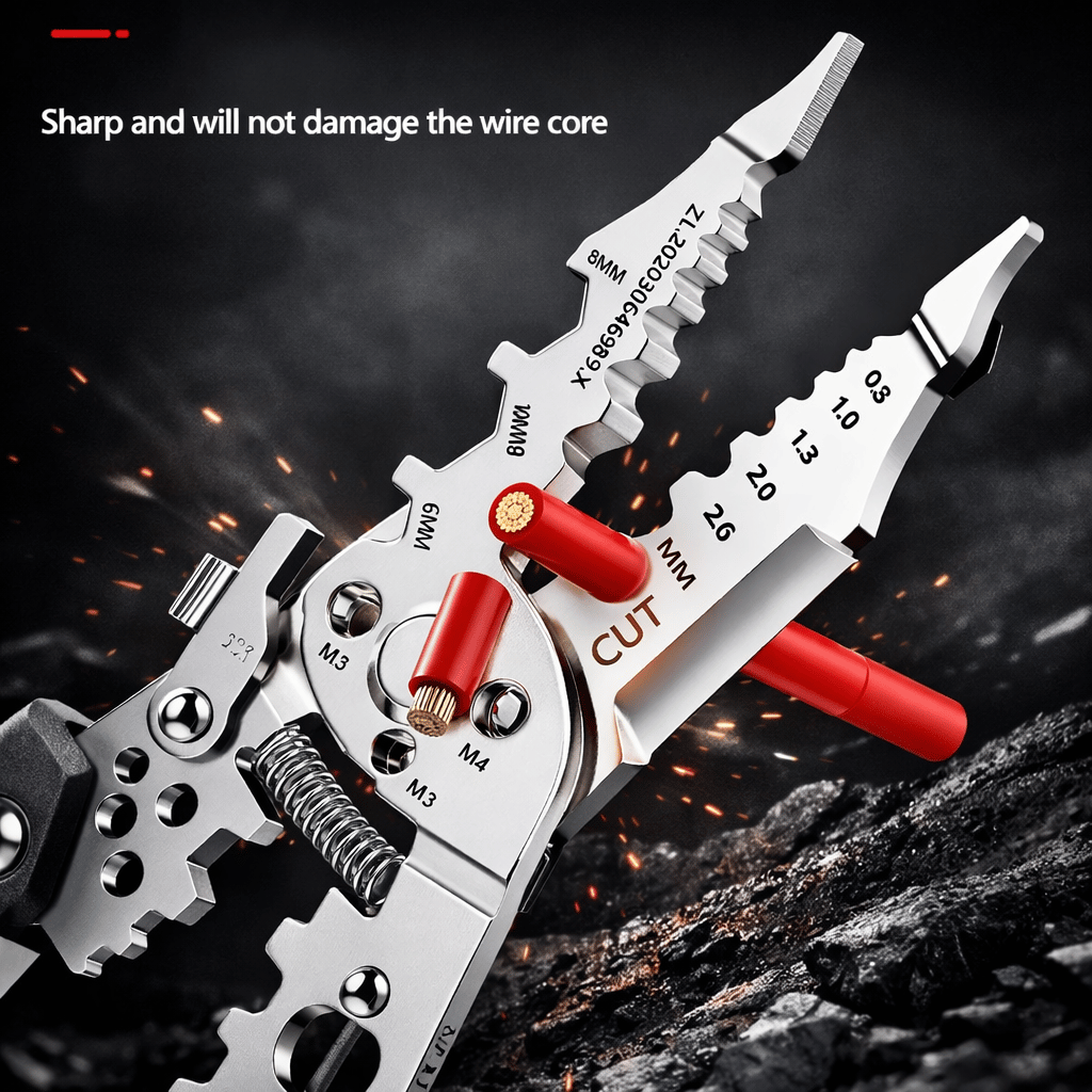 Multifunctional Wire Strippers Electrician Crimping Wire Stripping Pliers Hardware Tools Universal Wire Cutting Pliers