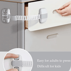 Multipurpose Adjustable and Flexible Baby Safety Latch for Drawers Cabinets
