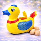 Musical Electric Lay Eggs Duck Toys For Kids Battery Operated With Light and Music Sound