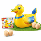 Musical Electric Lay Eggs Duck Toys For Kids Battery Operated With Light and Music Sound