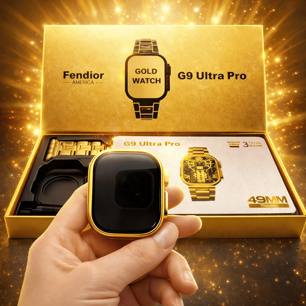 New G9 Ultra Pro Gold Color Edition Series 9 Smart Watch With Qdfit Pro App