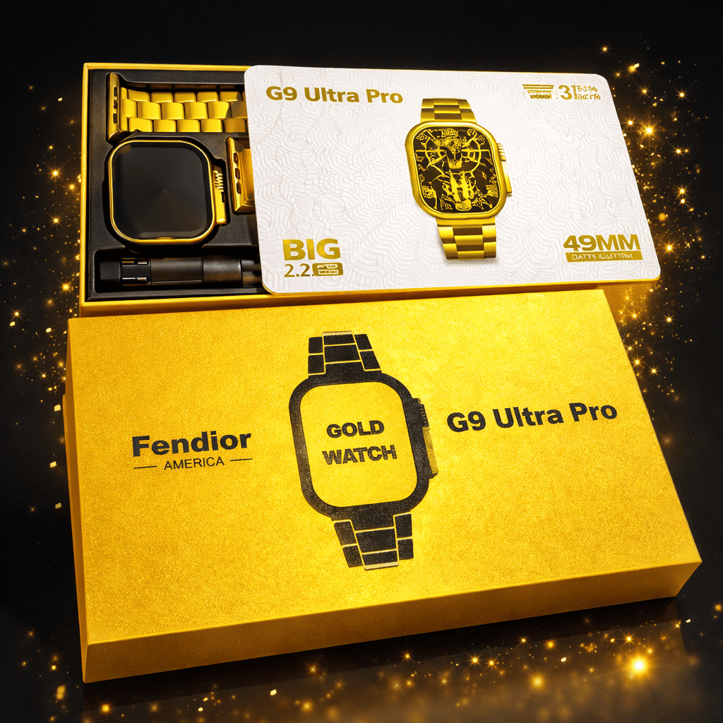 New G9 Ultra Pro Gold Color Edition Series 9 Smart Watch With Qdfit Pro App