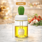 Oil Dispenser Bottle With Silicone Brush 2 In 1 Cooking Oil Tank