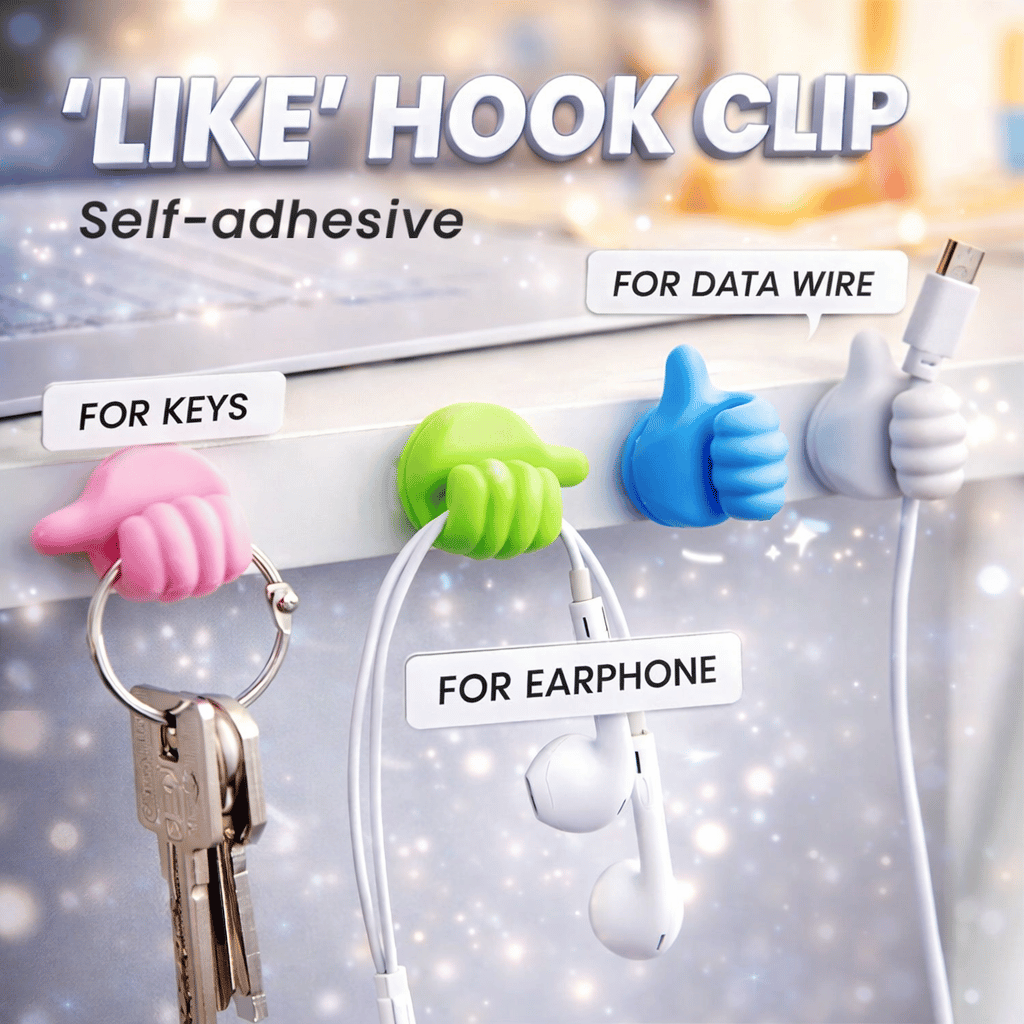 Pack Off 10 Thumb Wall Hook Wall Decoration Hook Creative Silicone Thumb (Random Color)