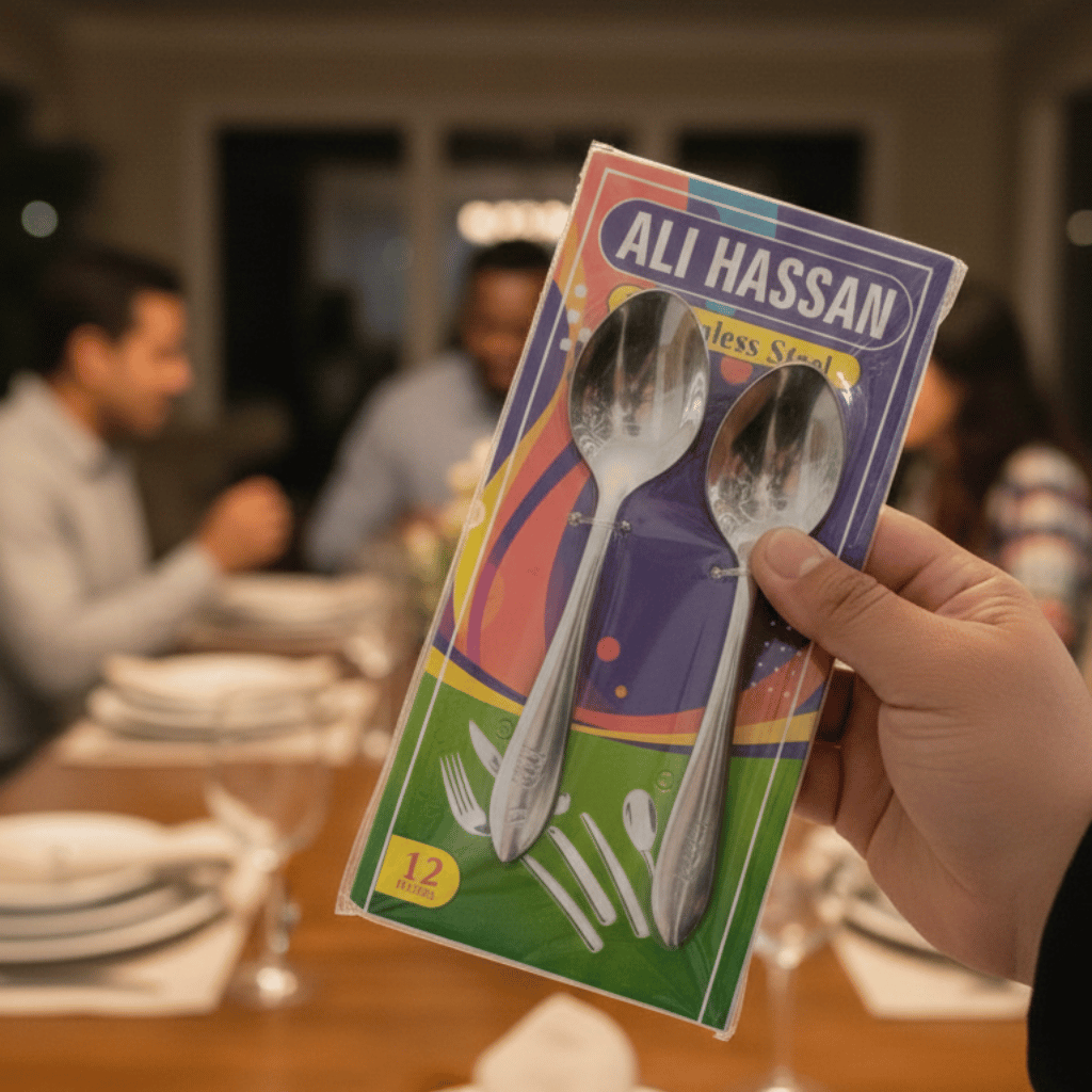 Pack of 6 Stainless Steel Dinner Spoon Set