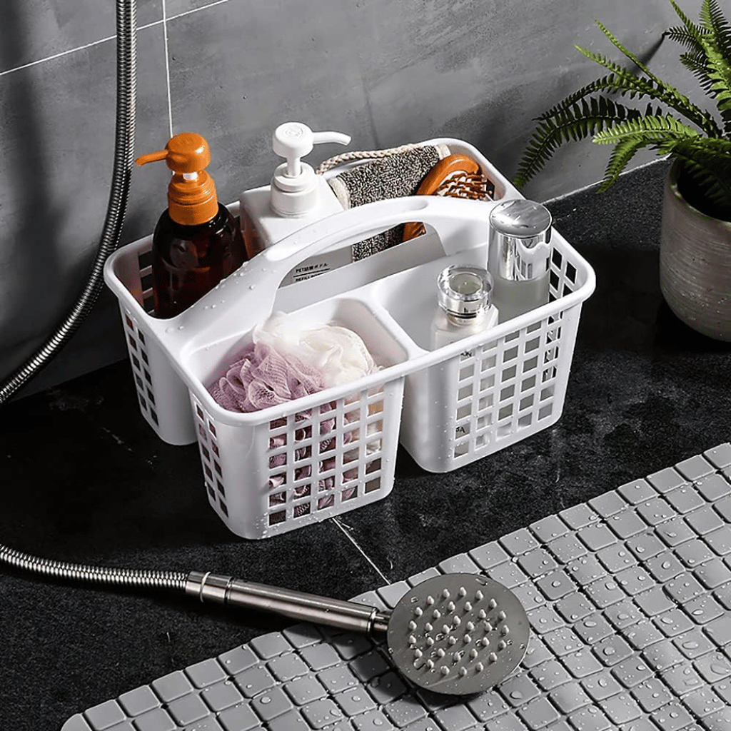 Plastic Bathroom Basket Kitchen Sink Basket Shower Caddy Basket