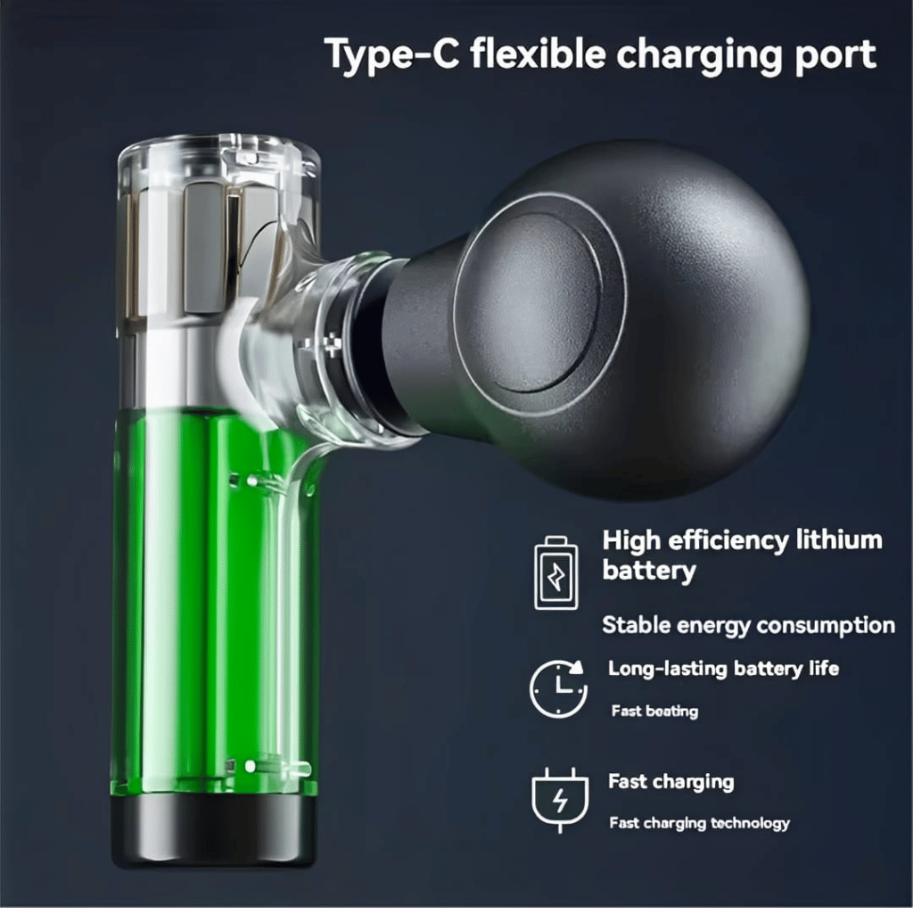 Portable Mini Massage Gun - Compact Deep Tissue Percussion Muscle Massager