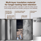 Portable Rechargeable Baby Feeder Warmer | Bottle Warmer – Mini & Travel-Friendly Milk Heater for Babies