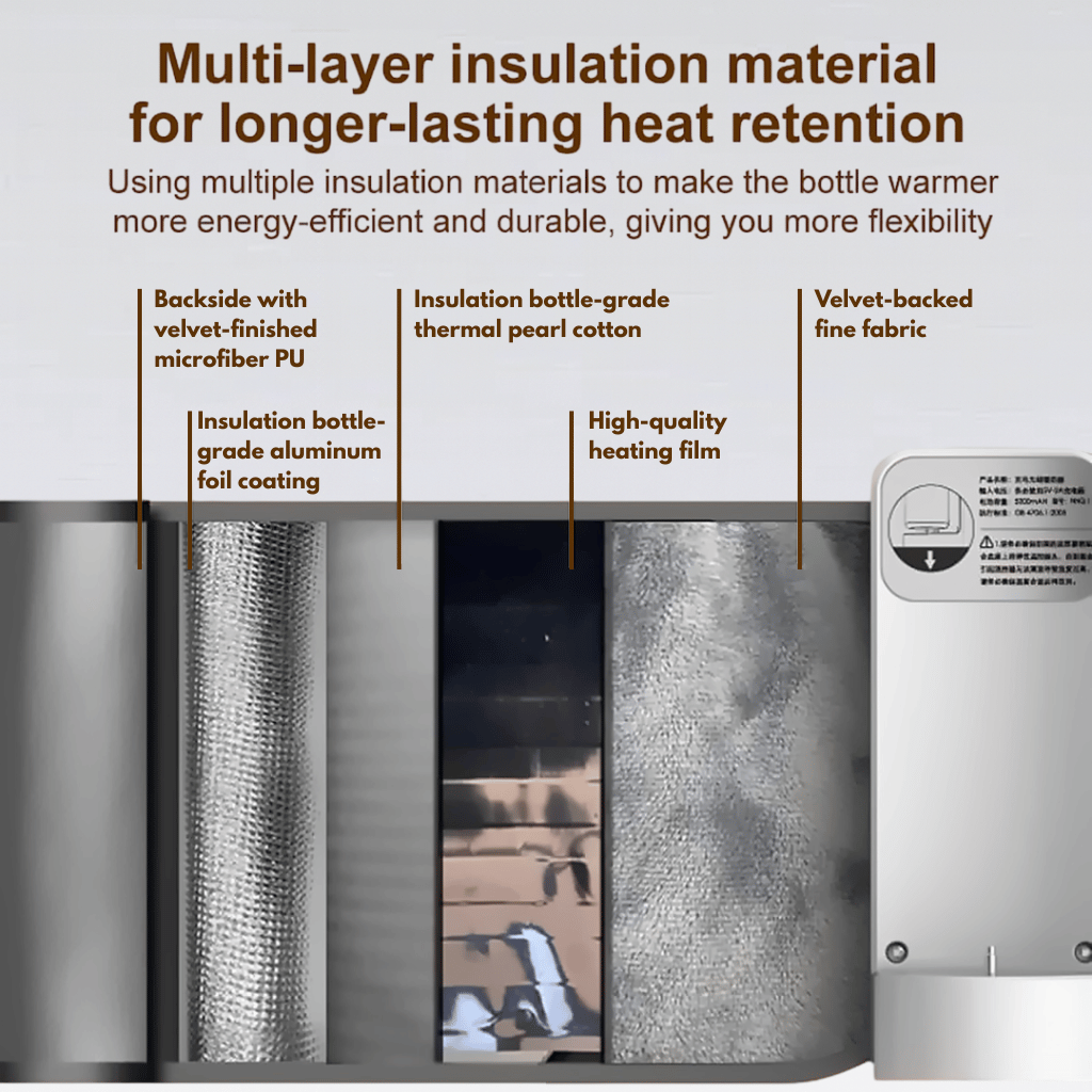 Portable Rechargeable Baby Feeder Warmer | Bottle Warmer – Mini & Travel-Friendly Milk Heater for Babies