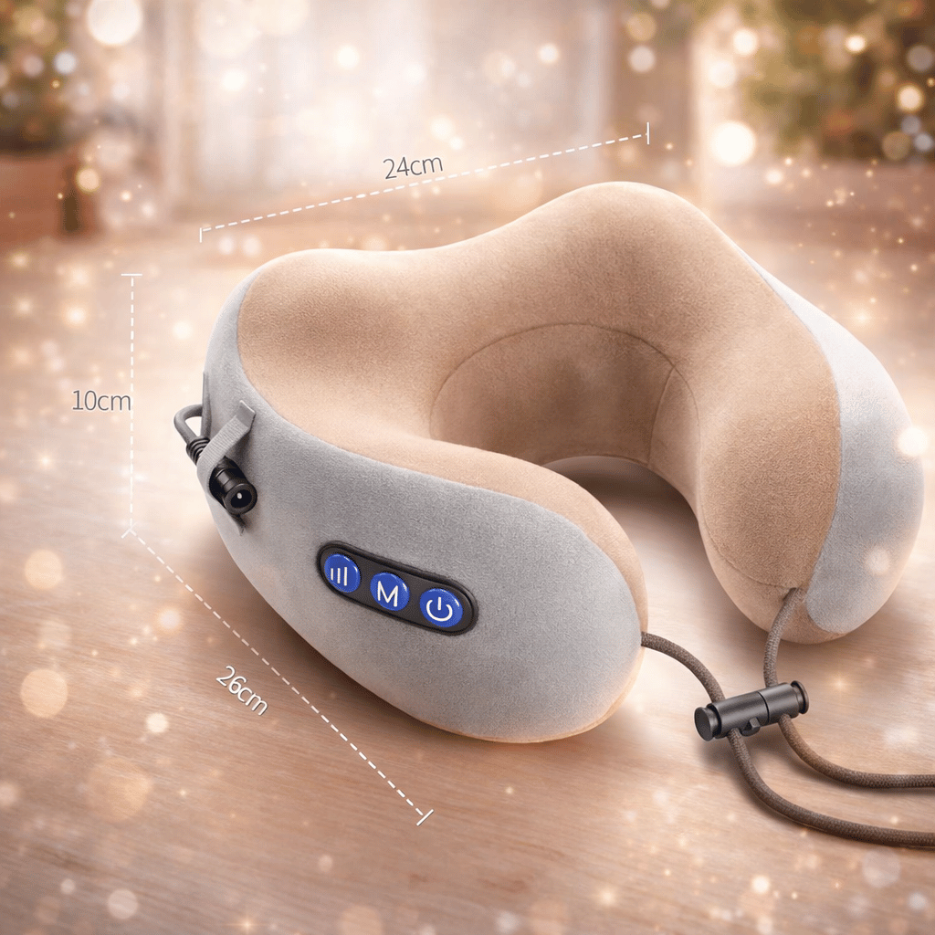Portable Rechargeable U-Shaped Massager Pillow Car Cervical Massage Pillow