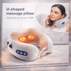Portable Rechargeable U-Shaped Massager Pillow Car Cervical Massage Pillow